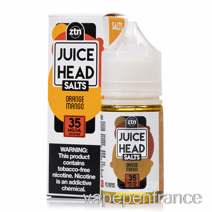 Mangue Orange - Sels De Tête De Jus - Stylo Vape 30 Ml 50 Mg